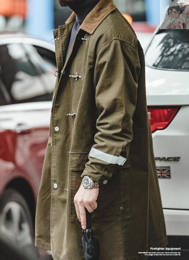 UNCO WEAR ネイビー ファイヤーマンコート　コットン 6347cd072f4b7636bda530d4c9eb6e