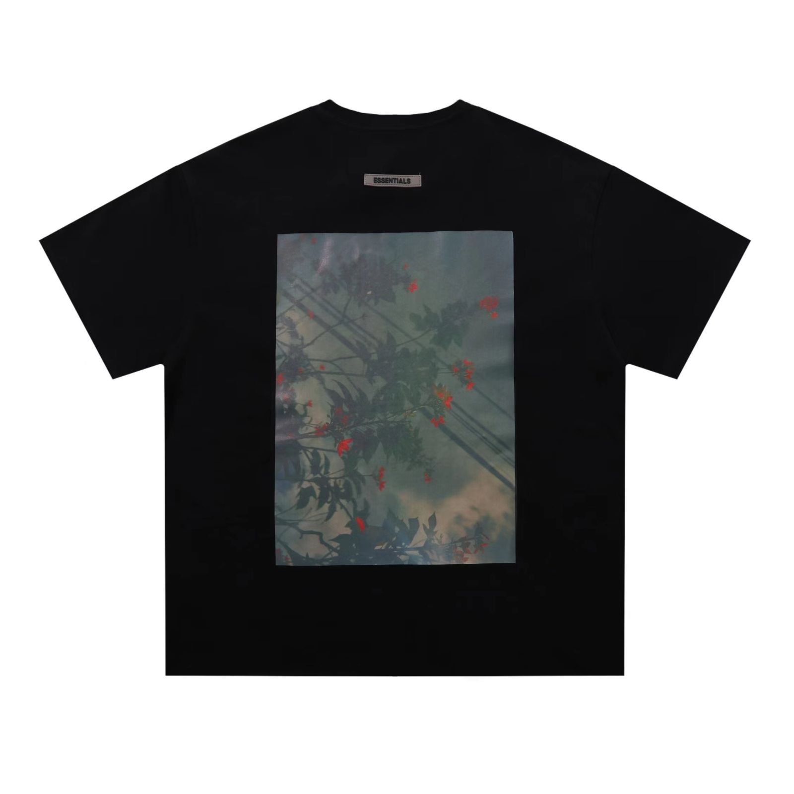 【Fear of God Essentials】FW19 Shaniqwa Jarvis PhotoSeries Tee Black グラフィックプリント短袖Tシャツ 男女兼用 黒