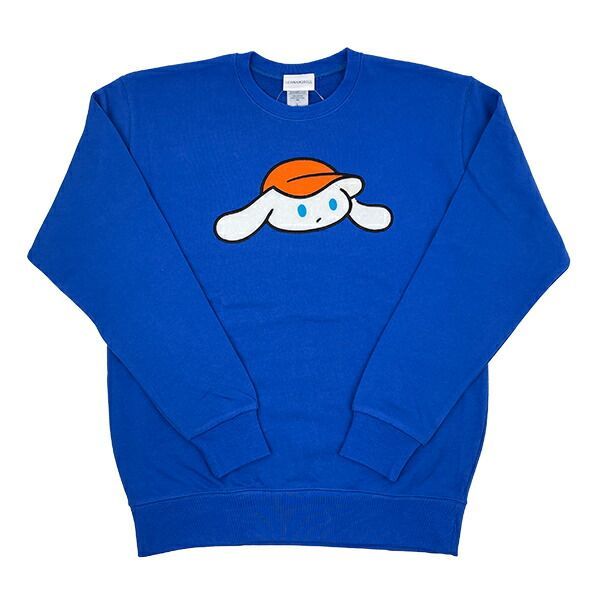 サンリオ アイシナモロール スウェットトレーナー Lサイズ ブルー アパレル Sanrio