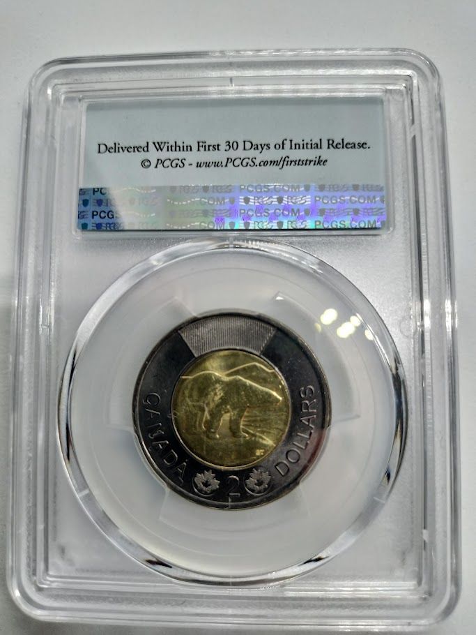 PCGS MS65 2022 カナダ $2 ブラックリング クイーン エリザベス PCGS MS65 2022 カナダ ブラックリング クイーン エリザベス