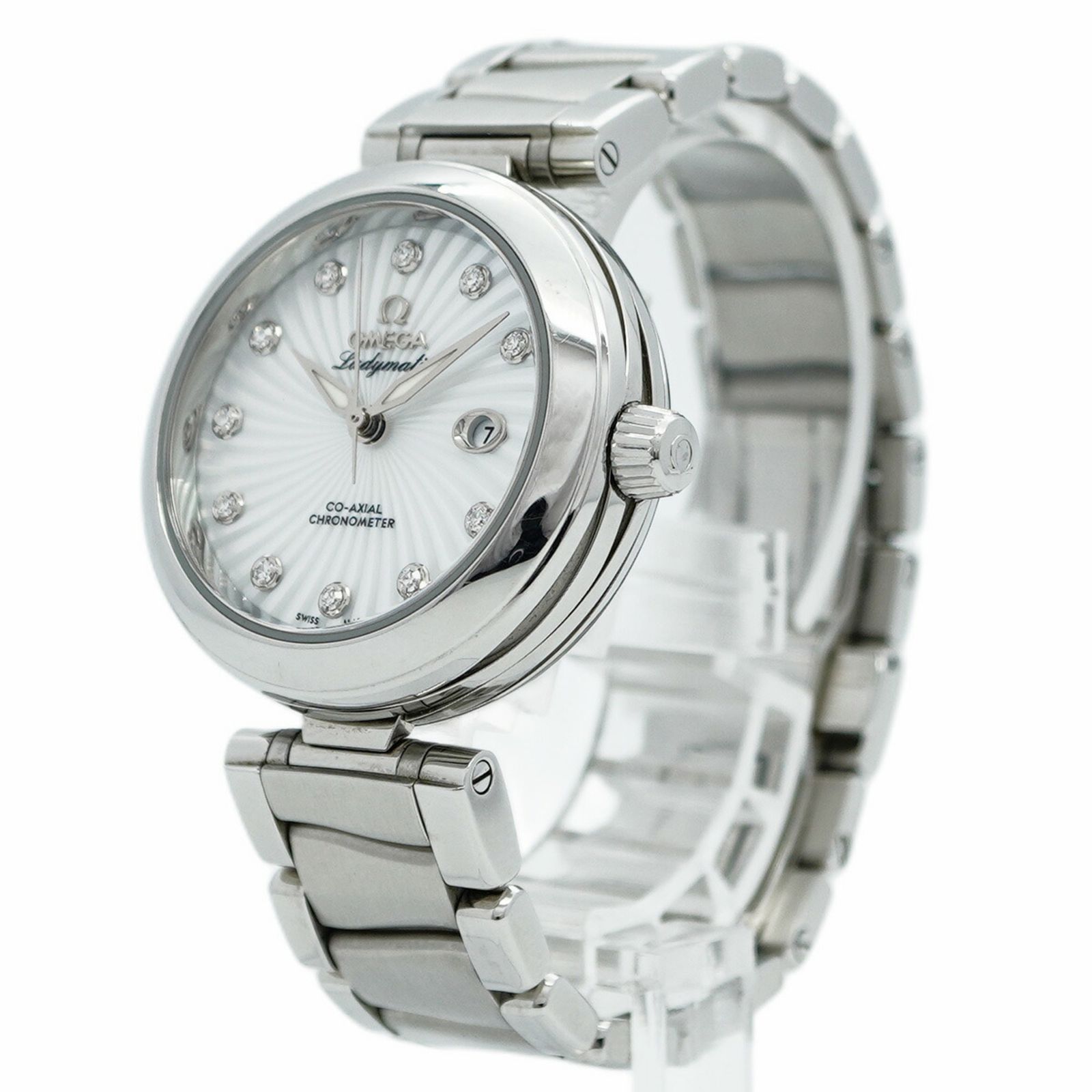 オメガ デ ヴィル レディマティック 425.30.34.20.55.001 白文字盤腕時計 レディース