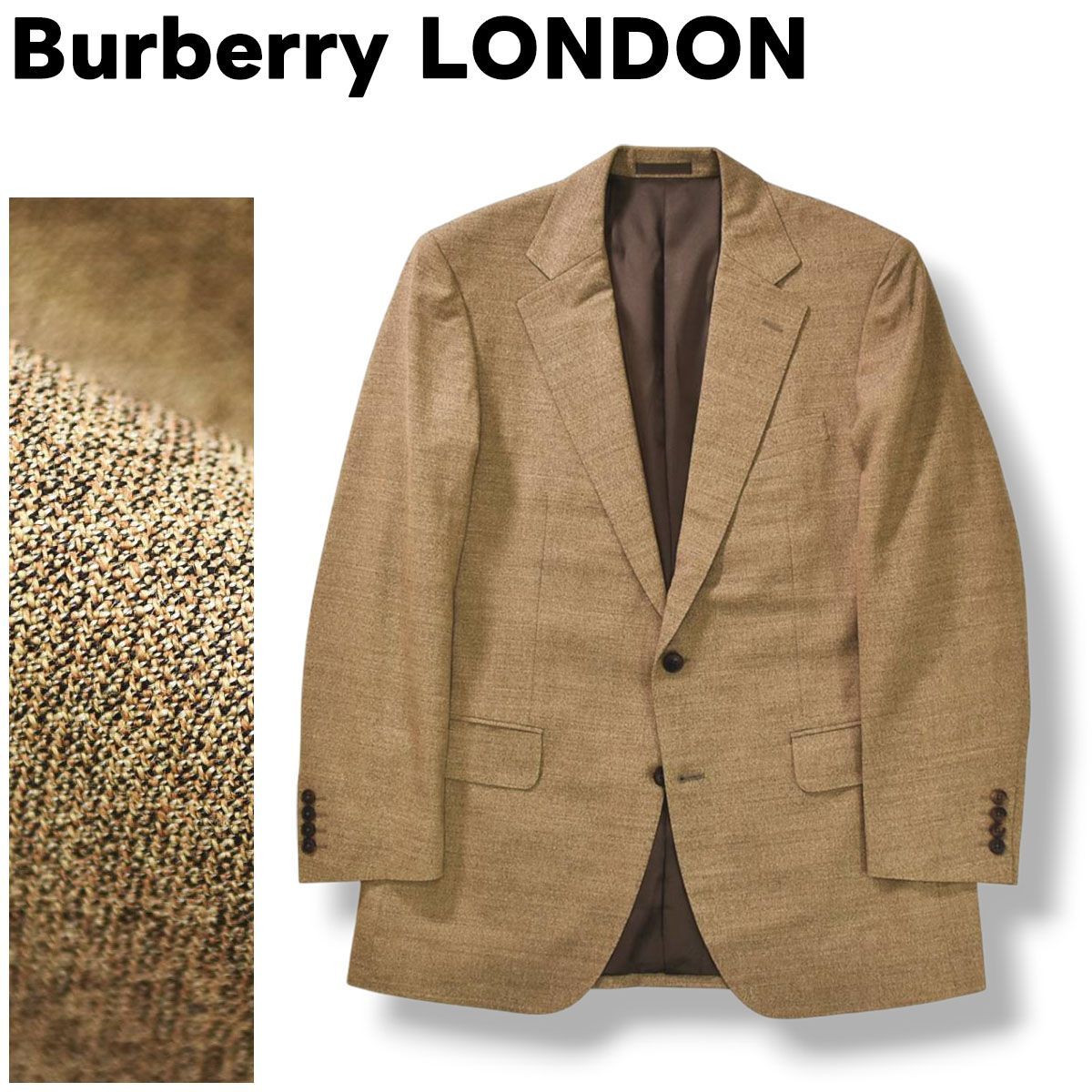 日本製 バーバリー ロンドン Burberry LONDON 2B シングル テーラード 