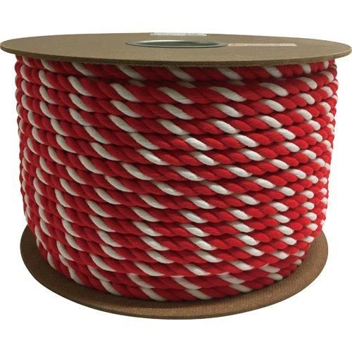 2営業日で発送 ユタカメイク ユタカ アクリル紅白ロープ 12mm×100m code 7948077