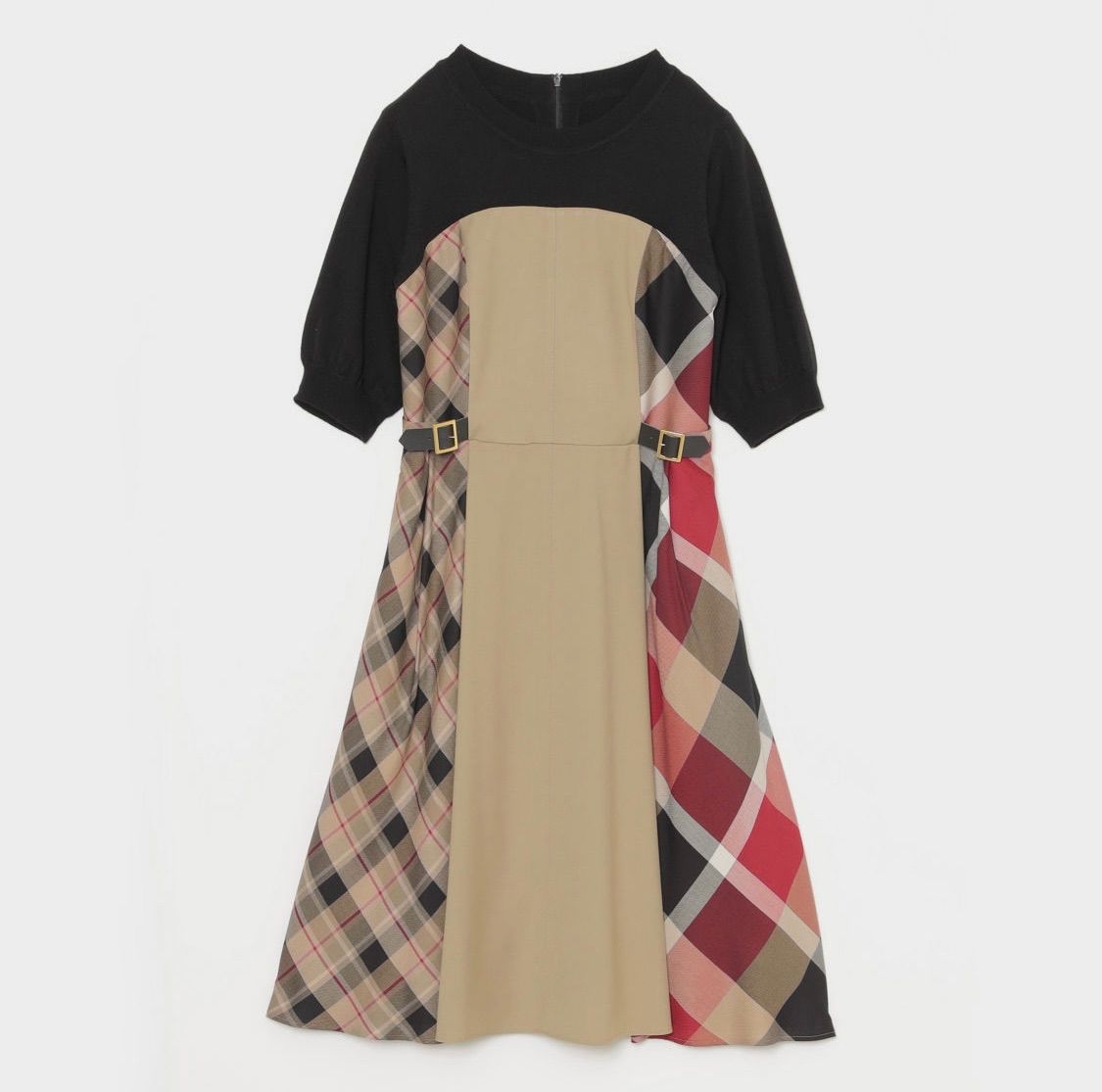 クレストブリッジチェックエアリーツイルワンピース - メルカリ