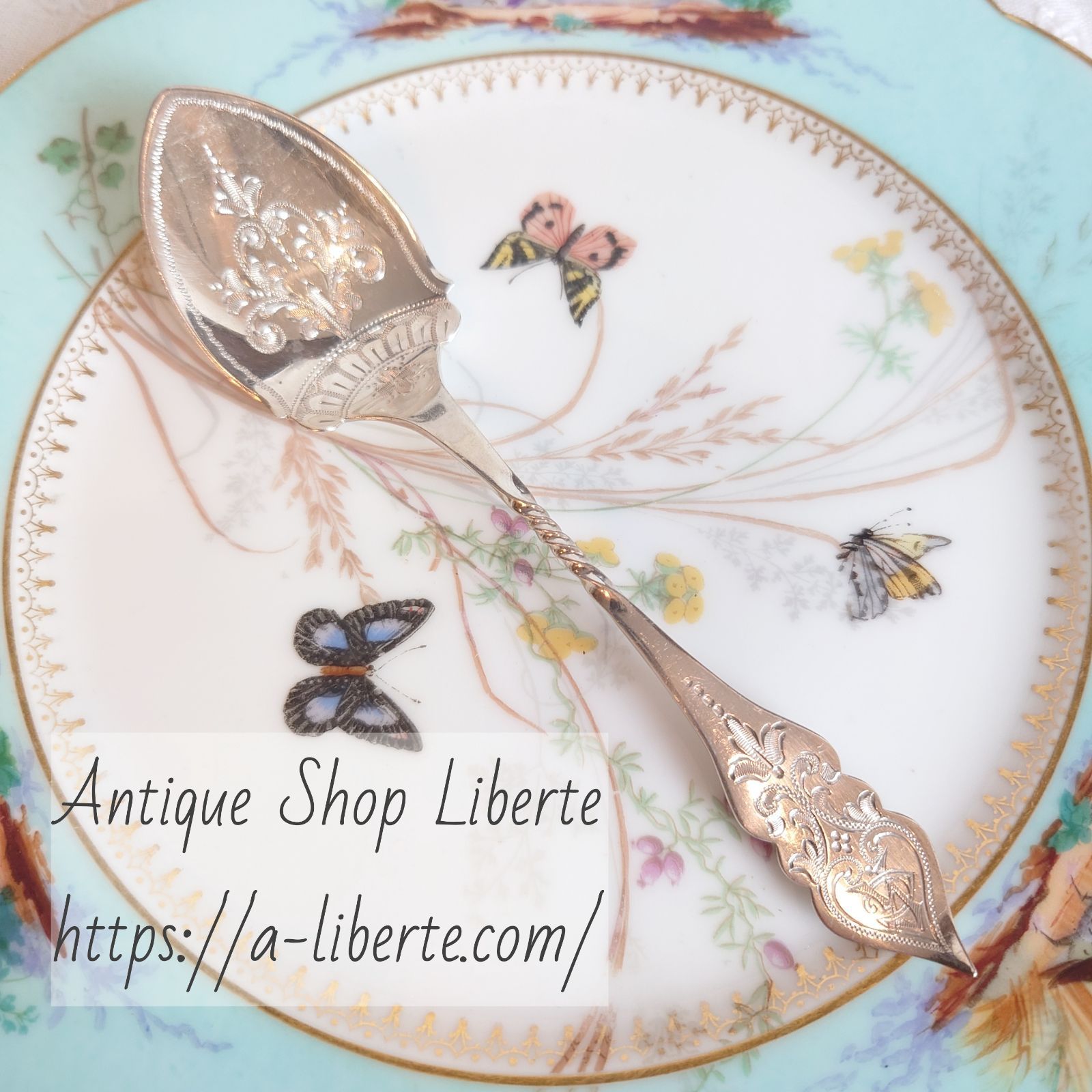 イギリス アンティーク 純銀 ジャムスプーン