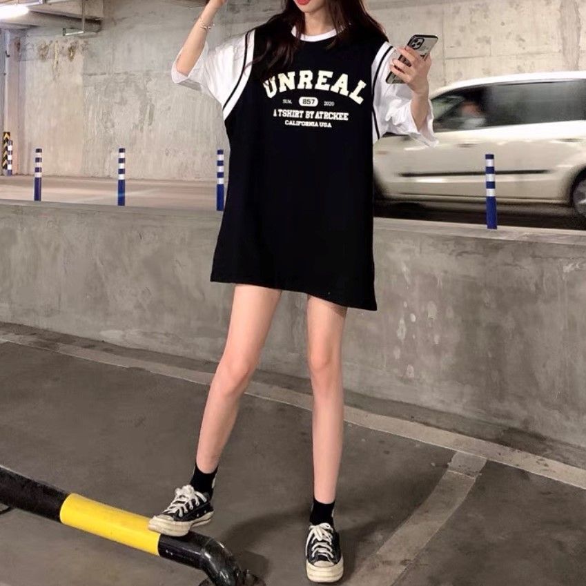 韓国 ストリート ユニフォーム Tシャツ 半袖