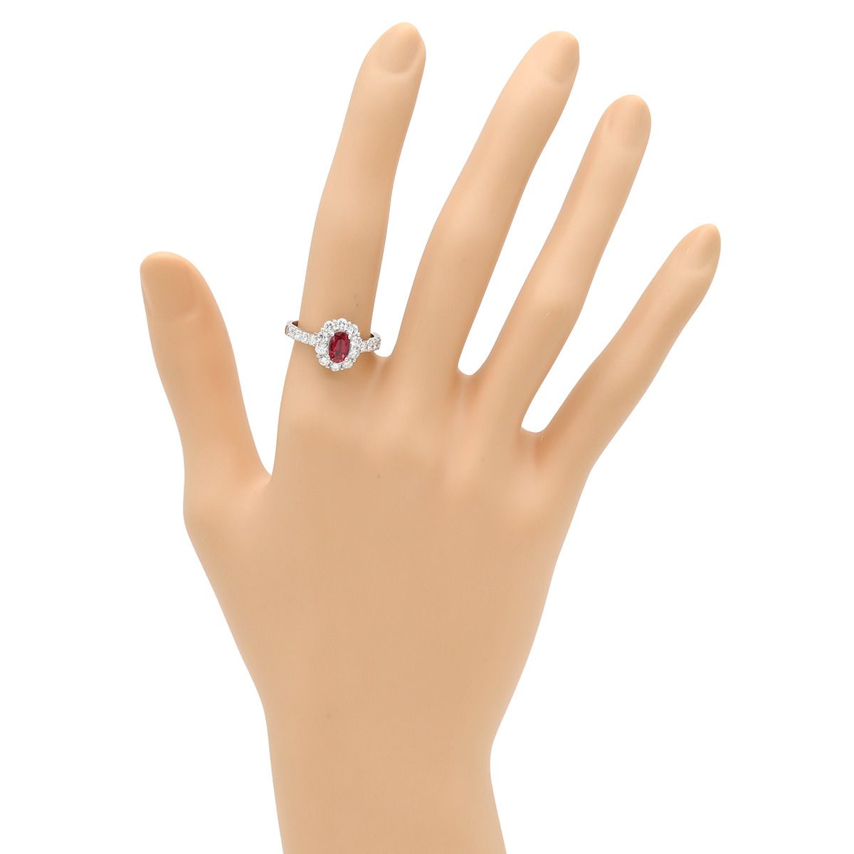 リング 指輪 ルビー ダイヤリング Pt900 ルビー ダイヤモンド プラチナ  