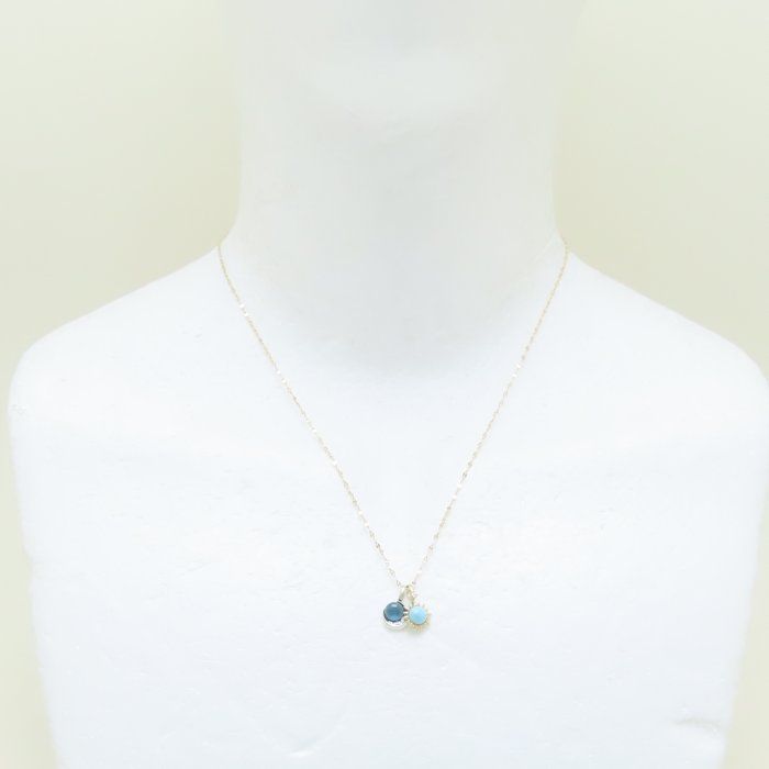 STAR JEWELRY スタージュエリー ネックレス ラリマー トパーズ