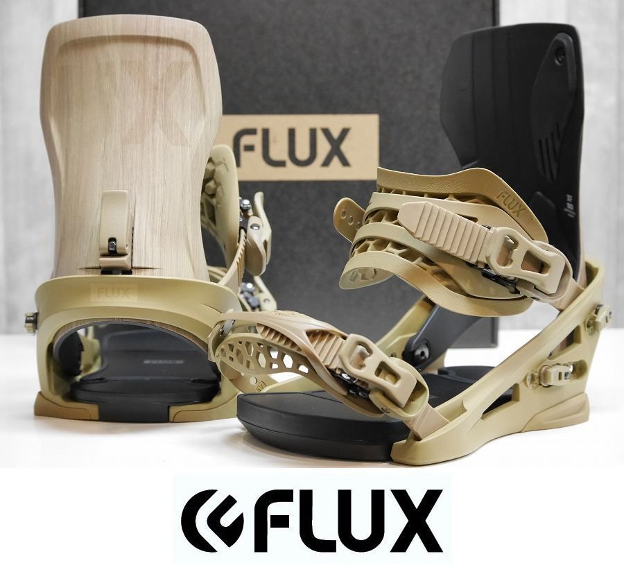 【新品】25 FLUX XF - NATURAL WOOD - Mサイズ 正規品 保証付 スノーボード バインディング