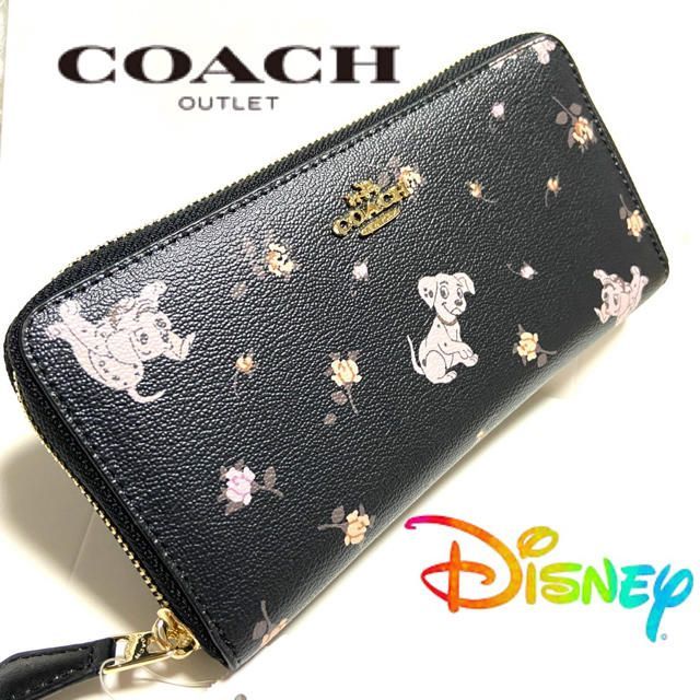 COACH コーチxディズニー限定コラボ 長財布 F91743 ダルメシアン 101匹