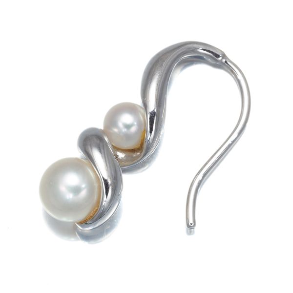 ミキモト ピアス ベビーパール アコヤ真珠 4.8mm フック K18YG