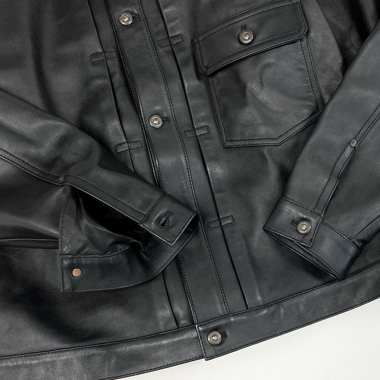 1g2 《美品》 Schott ショット SHEEP LEATHER 1st TRACKER JACKET 782 