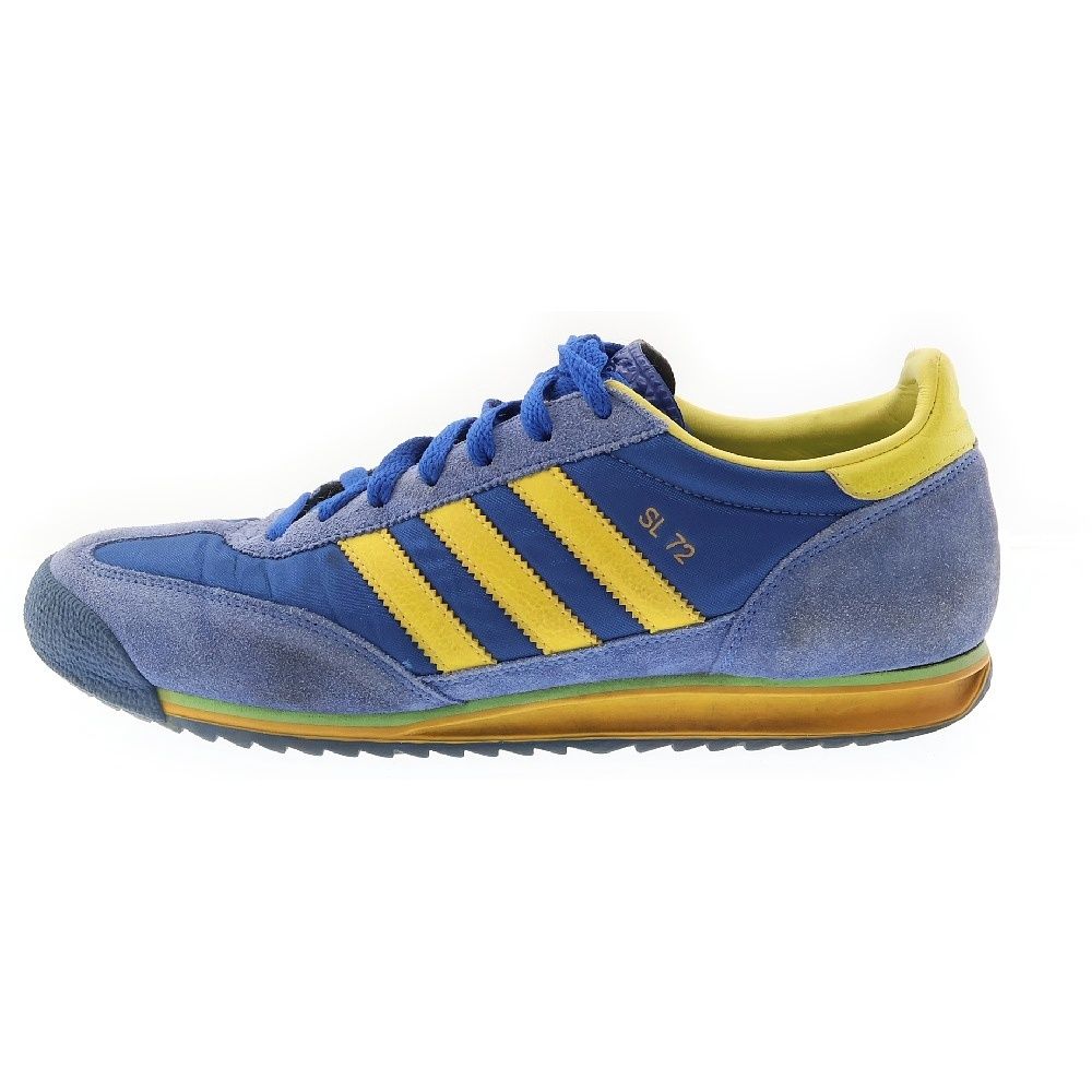adidas (アディダス) 【観賞用 2008年製】SL72 北京オリンピック記念モデル ローカットスニーカー ブルー/イエロー US9.5/27.5cm 017667