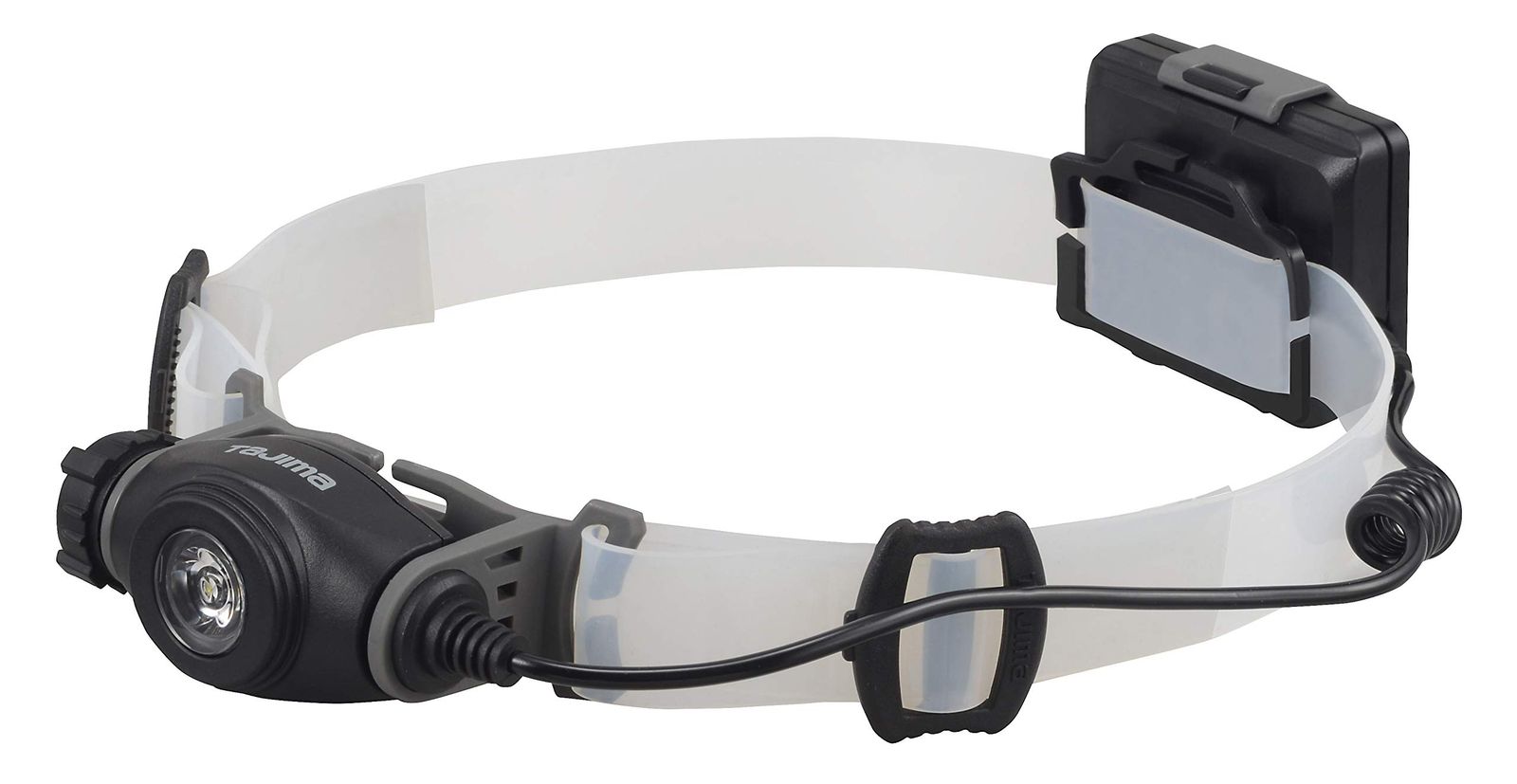 タジマ Tajima LEDヘッドライド ホワイト 明るさ最大300lm 15lm時35h点灯 電池別売 LE-F305D-SP シリコンバンド