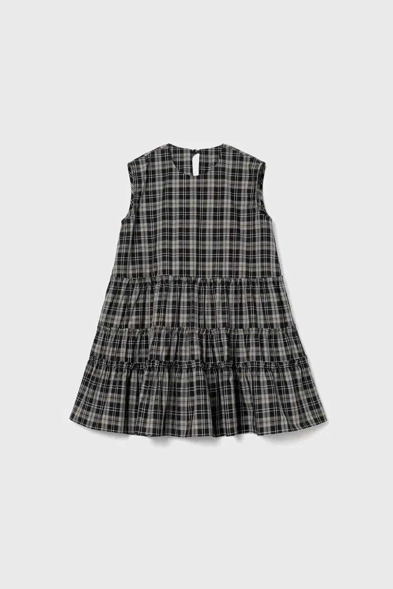 BURMULA TIERED FRILL DRESS BLACK