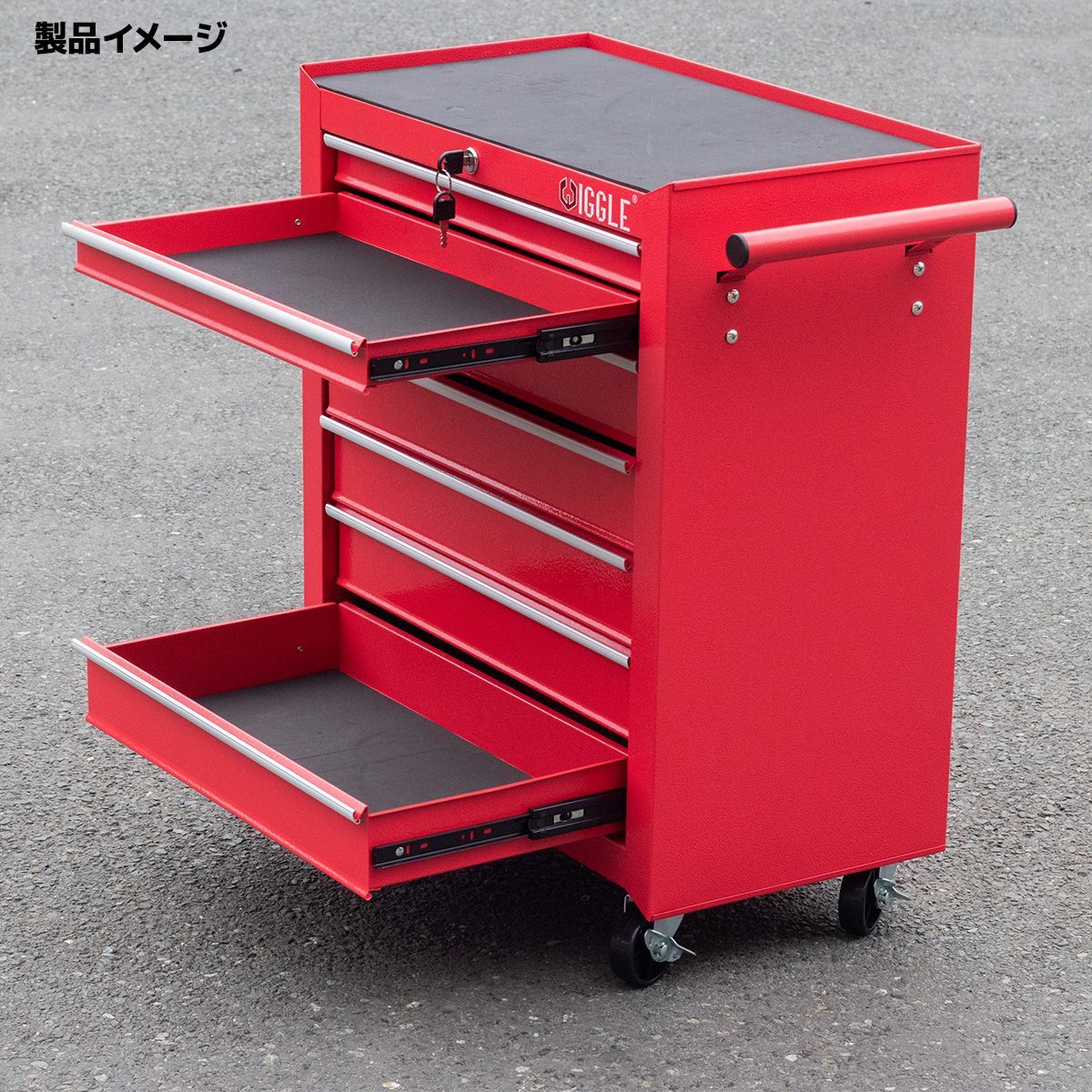 ローラー付きで楽々移動 DIY工具収納