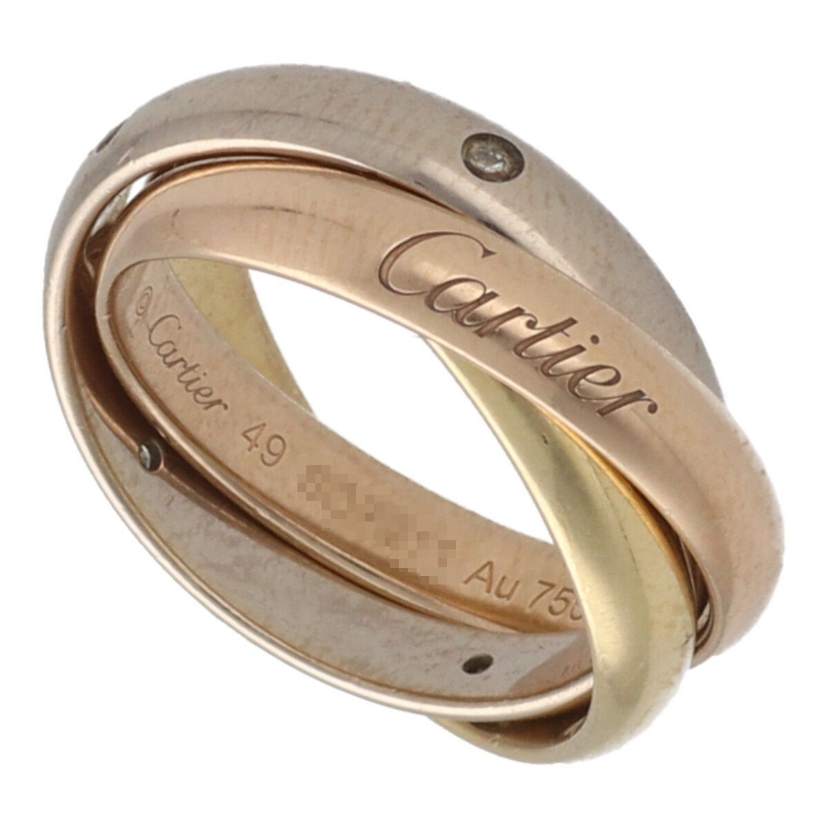 新発売 カルティエ Cartier 中古】 トリニティリング B4236449 49 5PD ゴールド