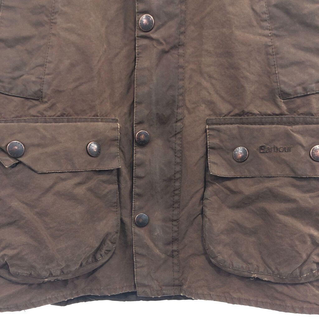 2000年代～ イングランド製 Barbour バブアー BEDALE ビデイル オイルド アウター カジュアル 防寒 ブラウン (メンズ 34)  中古 古着 P6384