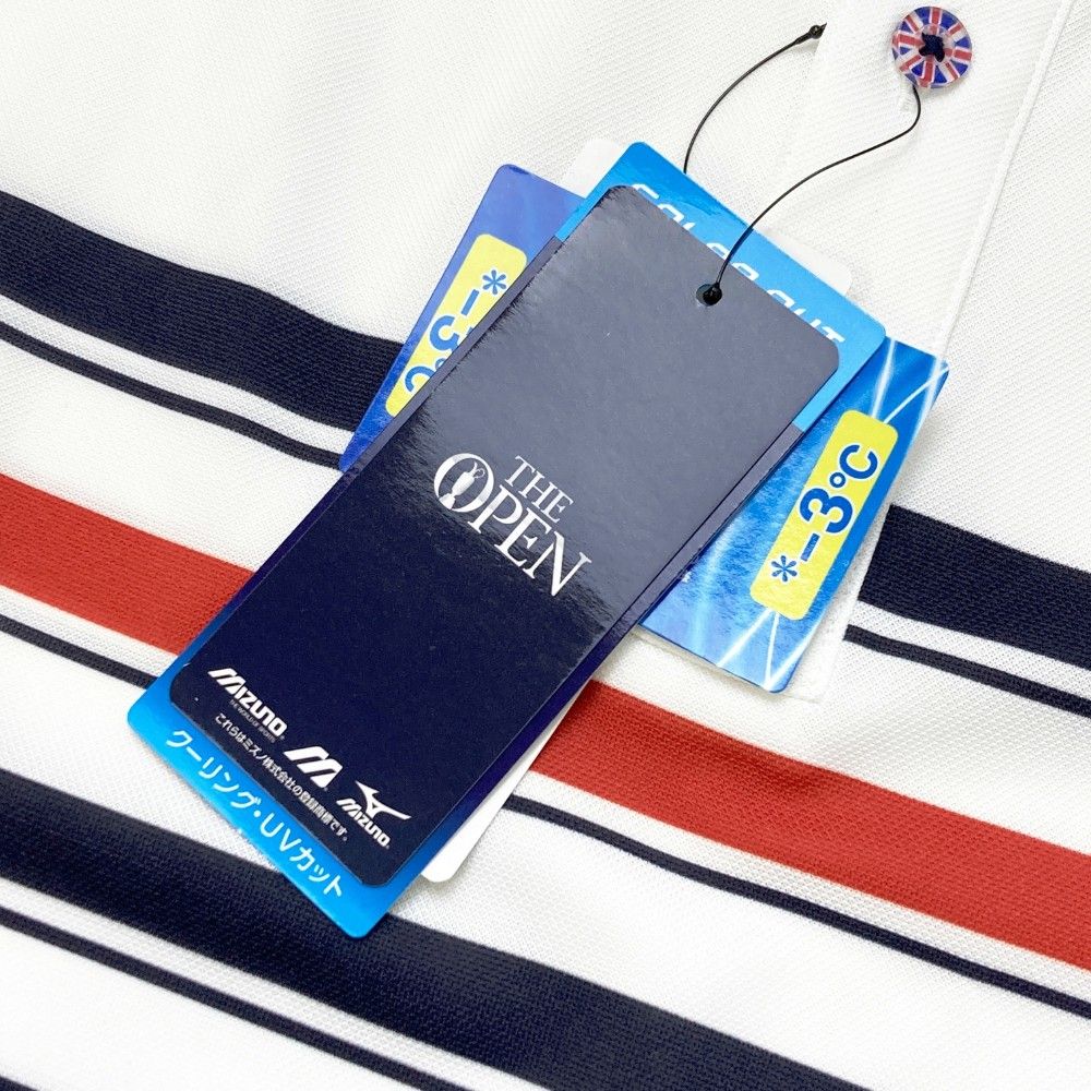 サイズ：M MIZUNO GOLF ミズノゴルフ THE OPEN 半袖ポロシャツ