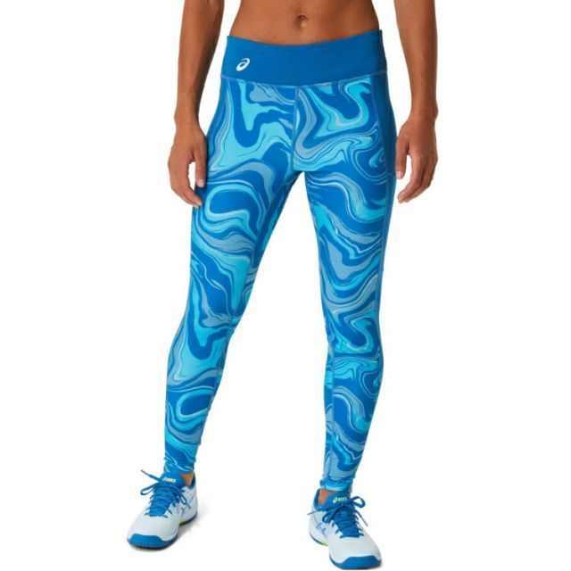 asics アシックス WOMEN GRAPHIC TIGHT リボーンブルー M 2042A270 413 | スポーツ用品 スポーツ グッズ ツール アクセサリー 雑貨 小物 使いやすい テニス 衣類 レディース 女性用 M インナー 下着 ドライ