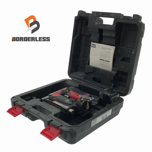 品 MAX マックス 14.4V|18V 充電式タッカー TG-Z4 バッテリ1個 14.4V 4.0Ah ケース付 ステープル幅13mm 長さ13mm