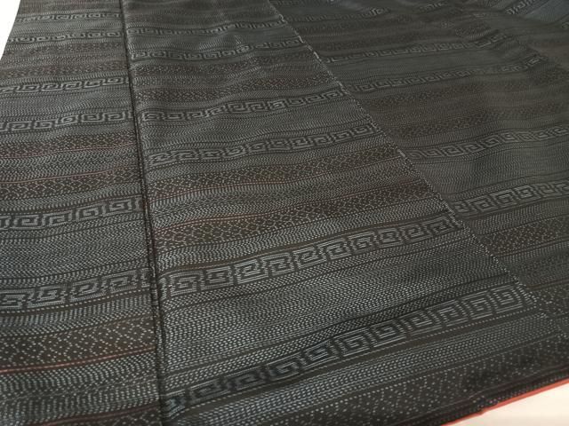 平和屋着物○本場大島紬 縞 正絹 逸品 AAAW4068np （平和屋着物○本場  