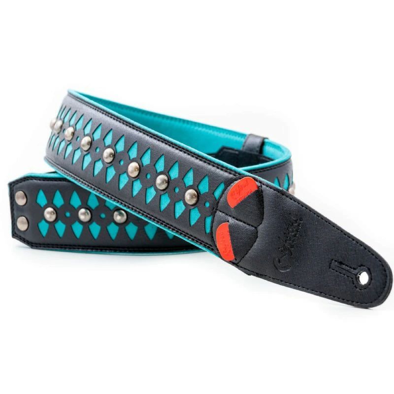 RightON!STRAPS ARMOUR Teal ギター ベース用ストラップ ライトオン ストラップ