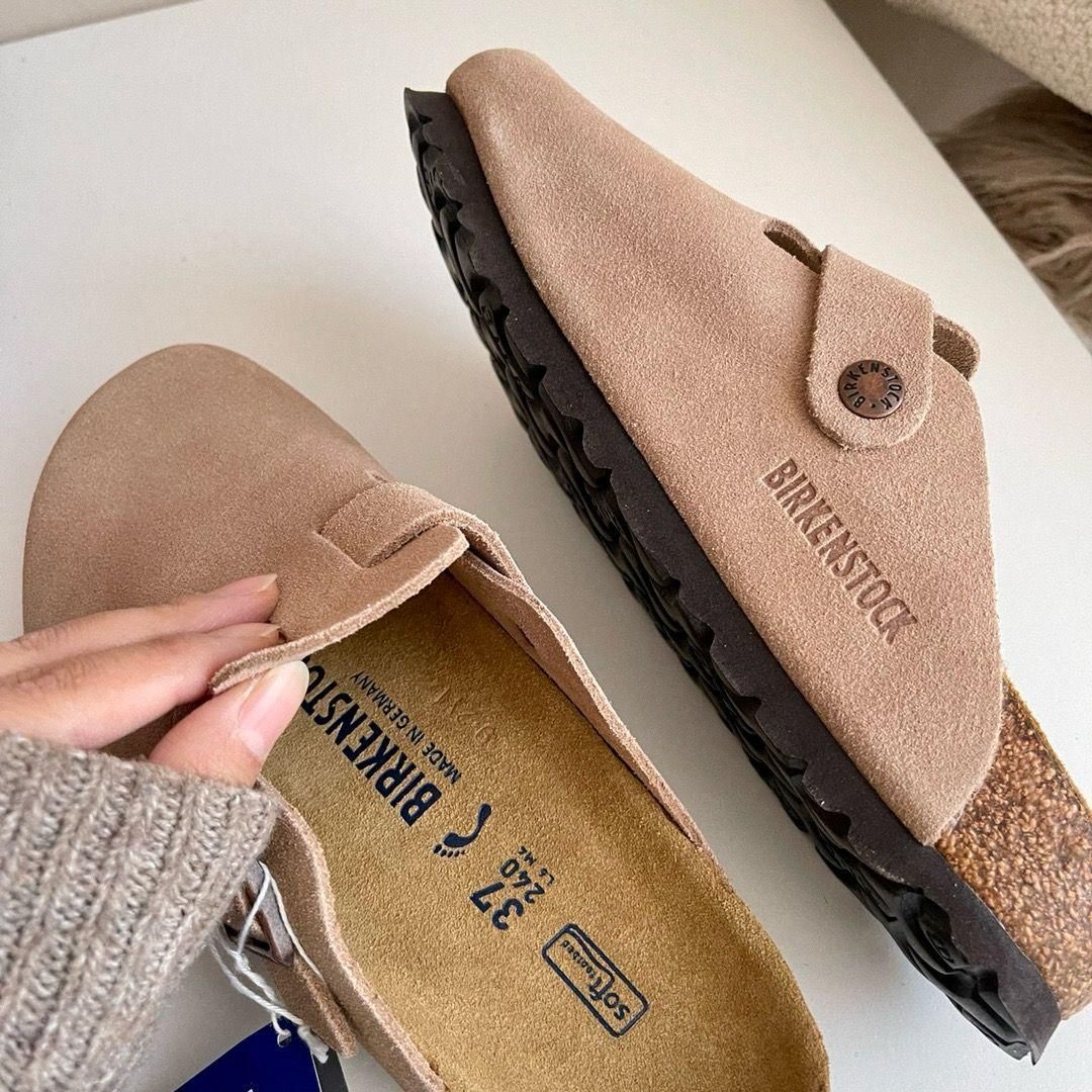 新品BIRKENSTOCK ビルケン ボストン ナローサンダル #サンドカラー 