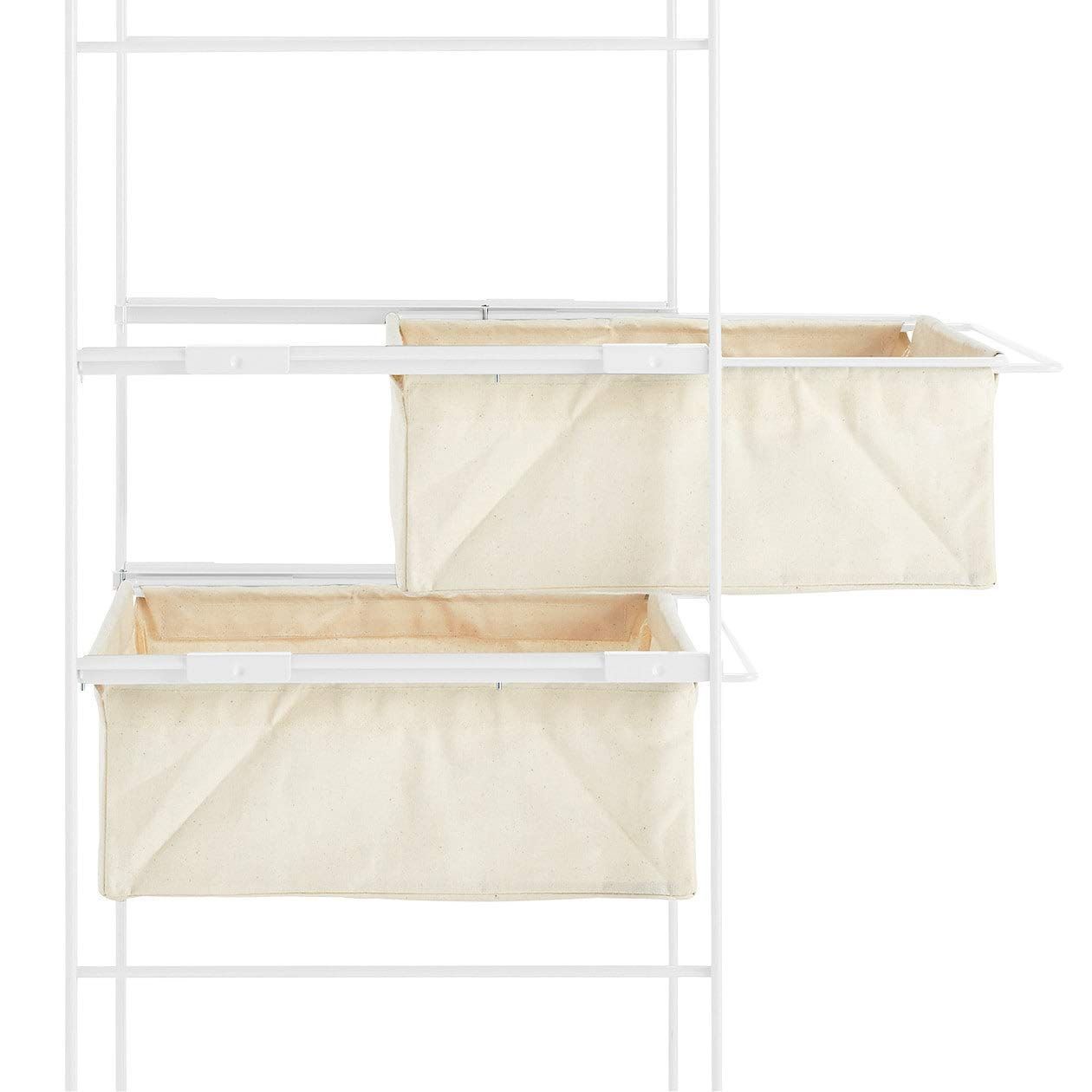 新着商品 無印良品 スチールユニットシェルフ･追加用帆布バスケット･ライトグレー 幅56cmタイプ用 02998806