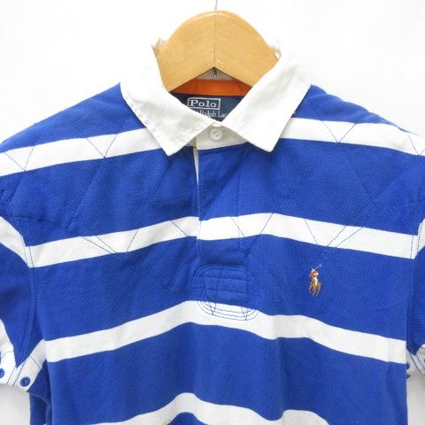 ポロラルフローレン ボーダーラガーシャツ　ポロシャツ　半袖　紺　白 楽天市場】□ POLO ポロ ラルフローレン ボーダー 半袖 ラガー