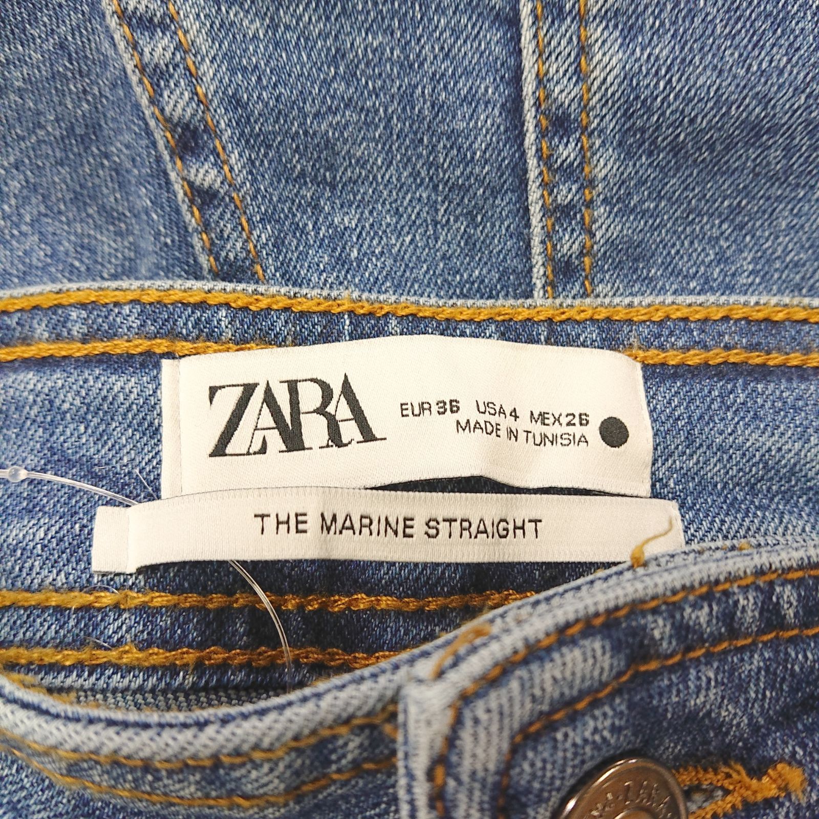 ZARA マリンストレートデニムパンツ 09987 - メルカリShops