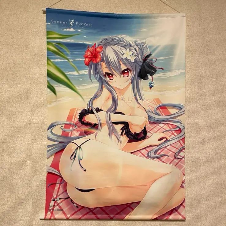 アニメ化！　空門蒼 描き下ろし B2 Wスエード タペストリー PCソフト Summer Pockets ソフマップ LIMITED EDITION 予約特典 サマーポケッツ サマポケ