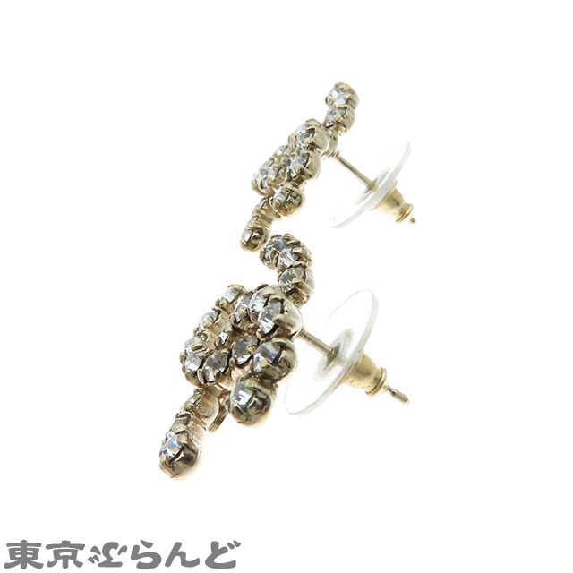 シャネル CHANEL ココマーク ストーン ピアス 05V ゴールド
