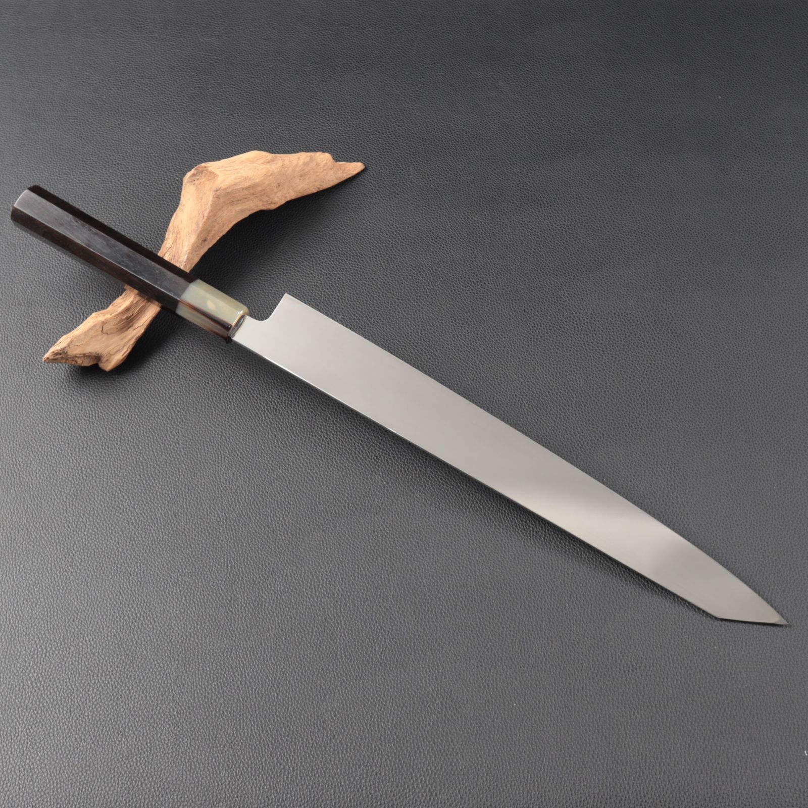 8133柳刃包丁鞘付 尺鏡面仕上げ刺身包丁刃は究極の切れ味人工