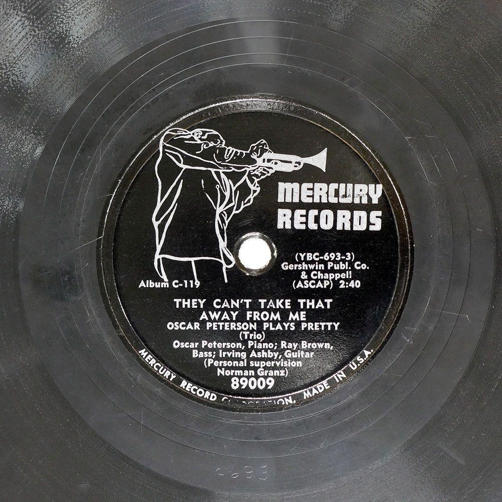 Tate McRae　直筆サイン入りレコード　アメリカ限定カラー盤 米 US盤 OSCAR PETERSON/SALUTE TO GARNER/MERCURY 8940 SP