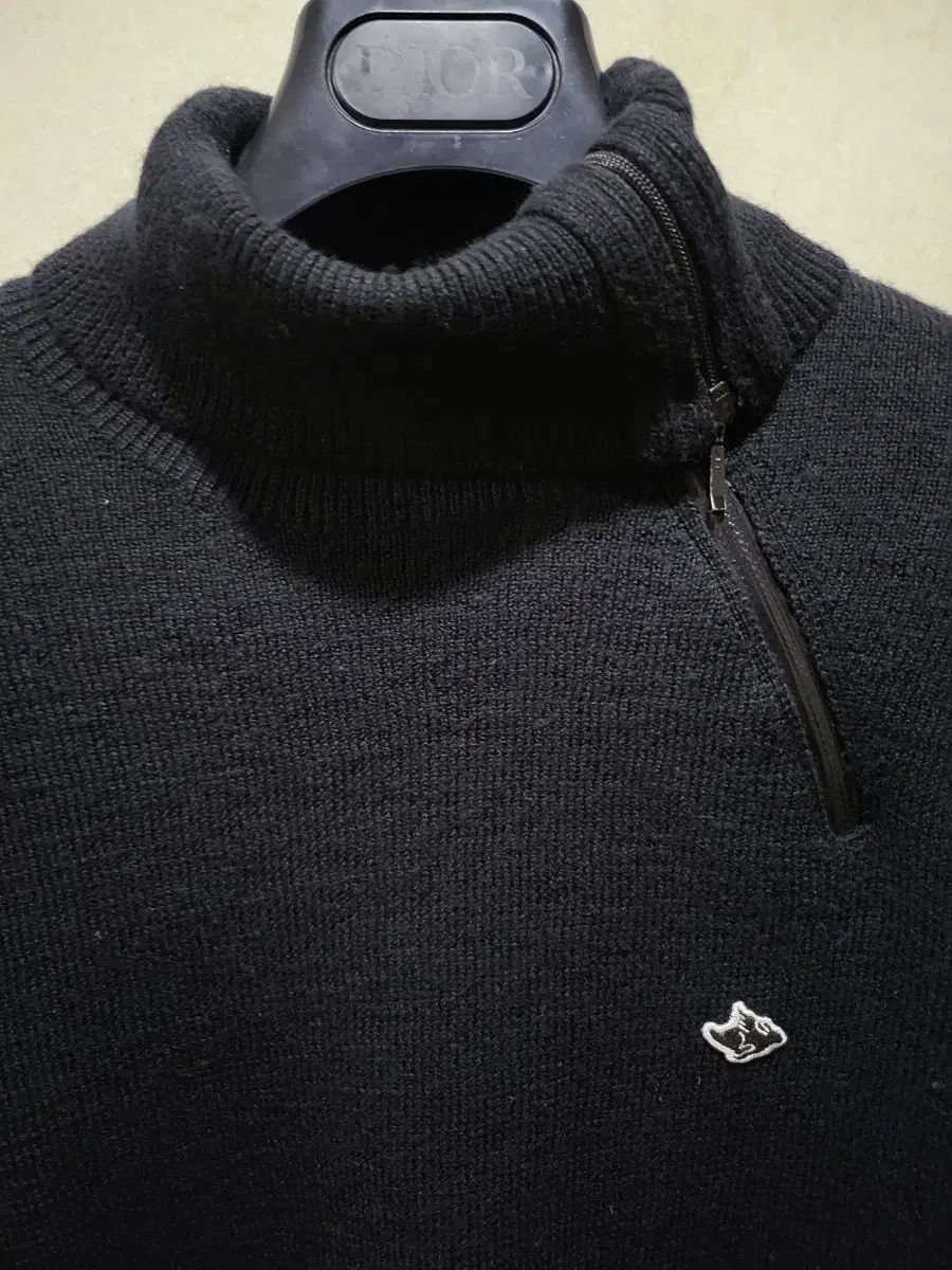 ハーフジップアップニット 100