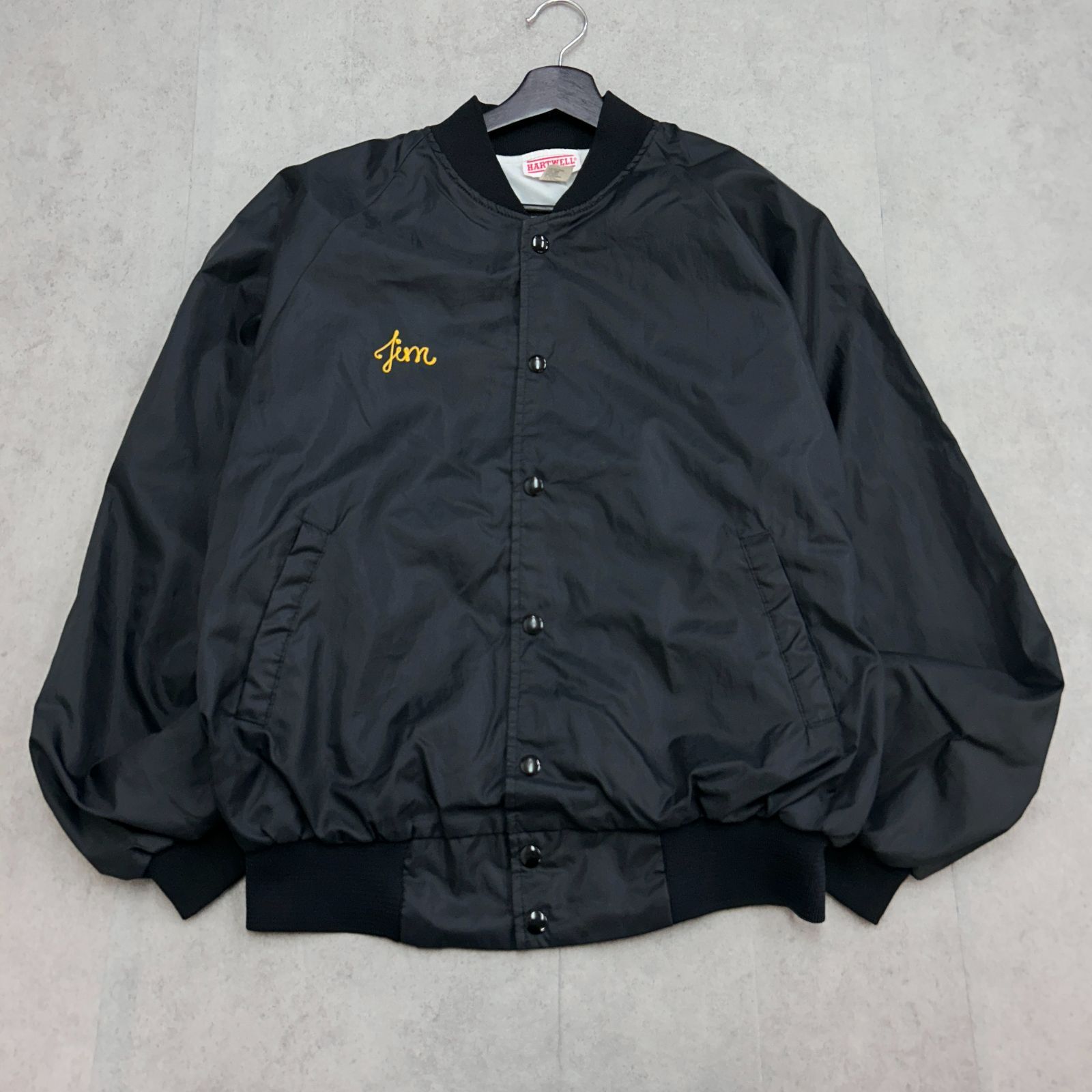 90s USA製 HARTWELL ヴィンテージスタジャン ナイロンジャケット 
