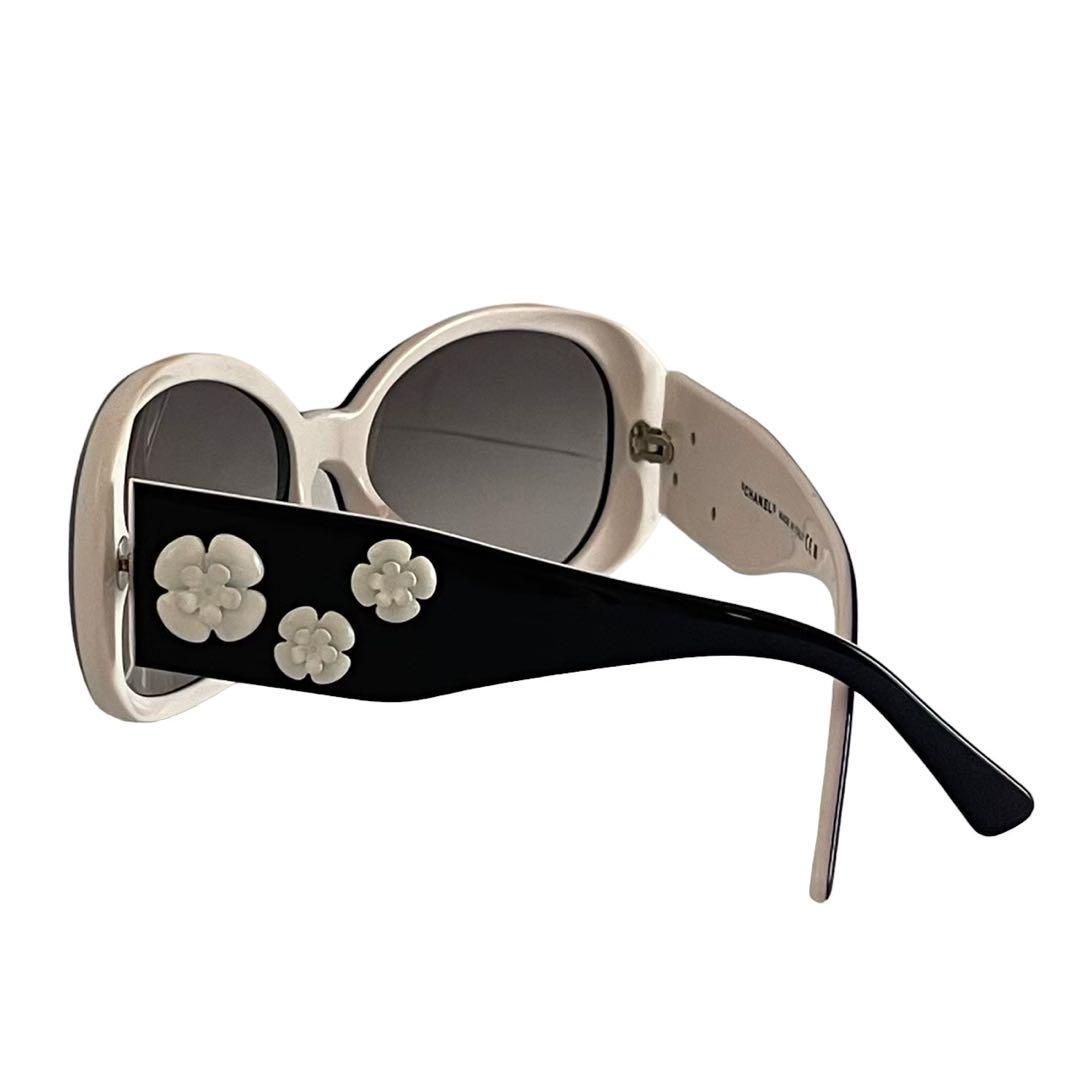 美品CHANELシャネルサングラスカメリアココマーク度付き交換可能タイプ