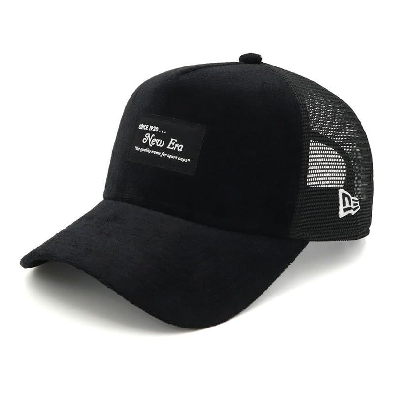 【特価商品】[ニューエラ] メッシュキャップ ブラックパッチ ONSPOTZ別注 ブラック/パイル FREE 9Forty A-Frame Trucker Black Patch Pile