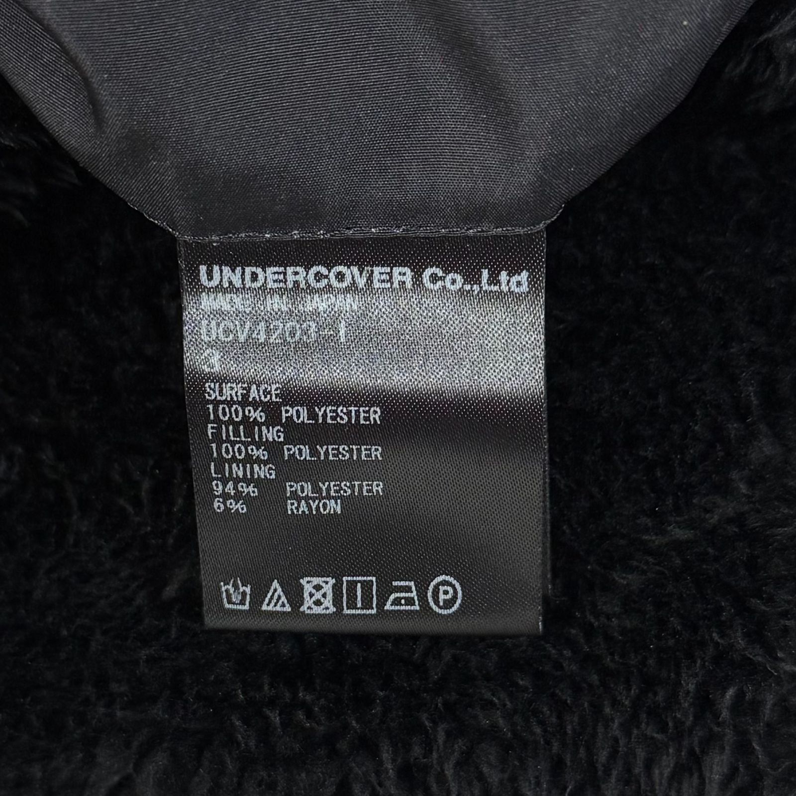 UNDERCOVER 18AW 2001年宇宙の旅 裏ボア 総柄転写 コーチ