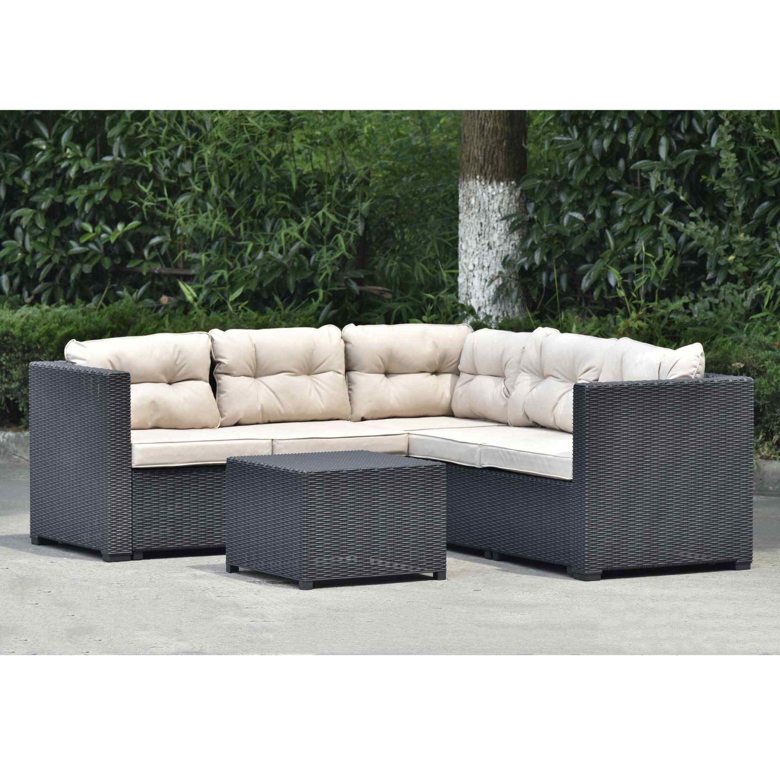 ラタン ローテーブル 60×60cm 籐家具 ナチュラル 214-1344