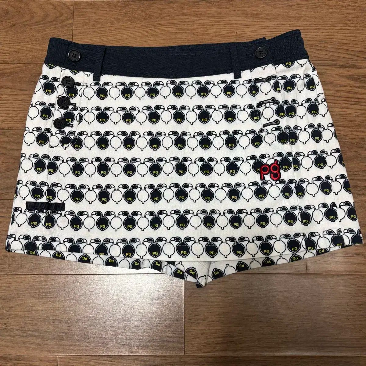 新品　ゴルフ　ショットスカート　ショットパンツ　パーリーゲイツ PEARLY GATES｜先染めストライプジャガード ショートパンツ <POP
