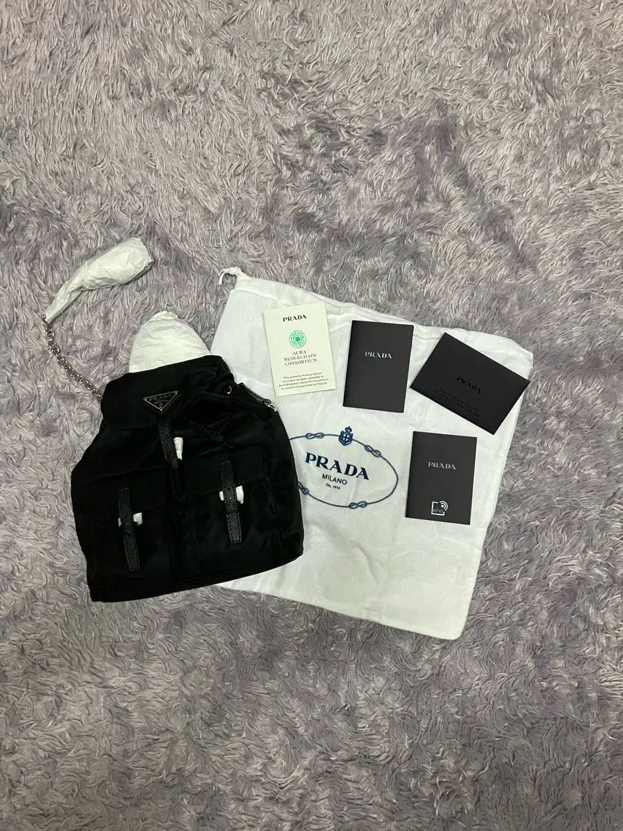 PRADA プラダ 1bh029 Re-Nylon ミニ チェーン リュック リュックサック