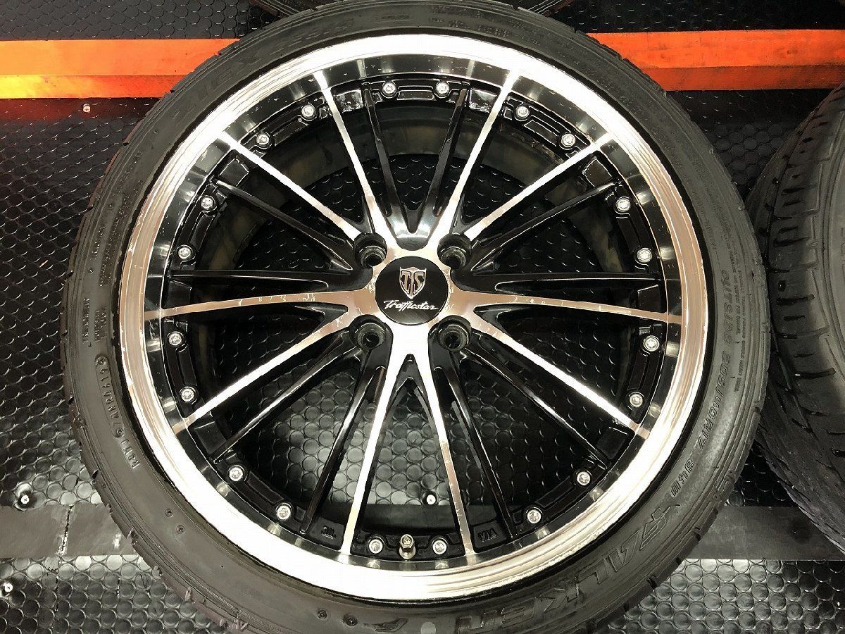 FALKEN ZIEX ZE914 205 40R17 夏タイヤ トラフィックスター TRAFFICSTAR 17インチ 6.5J4HPCD100 45 マーチ ヴィッツ等 STN007