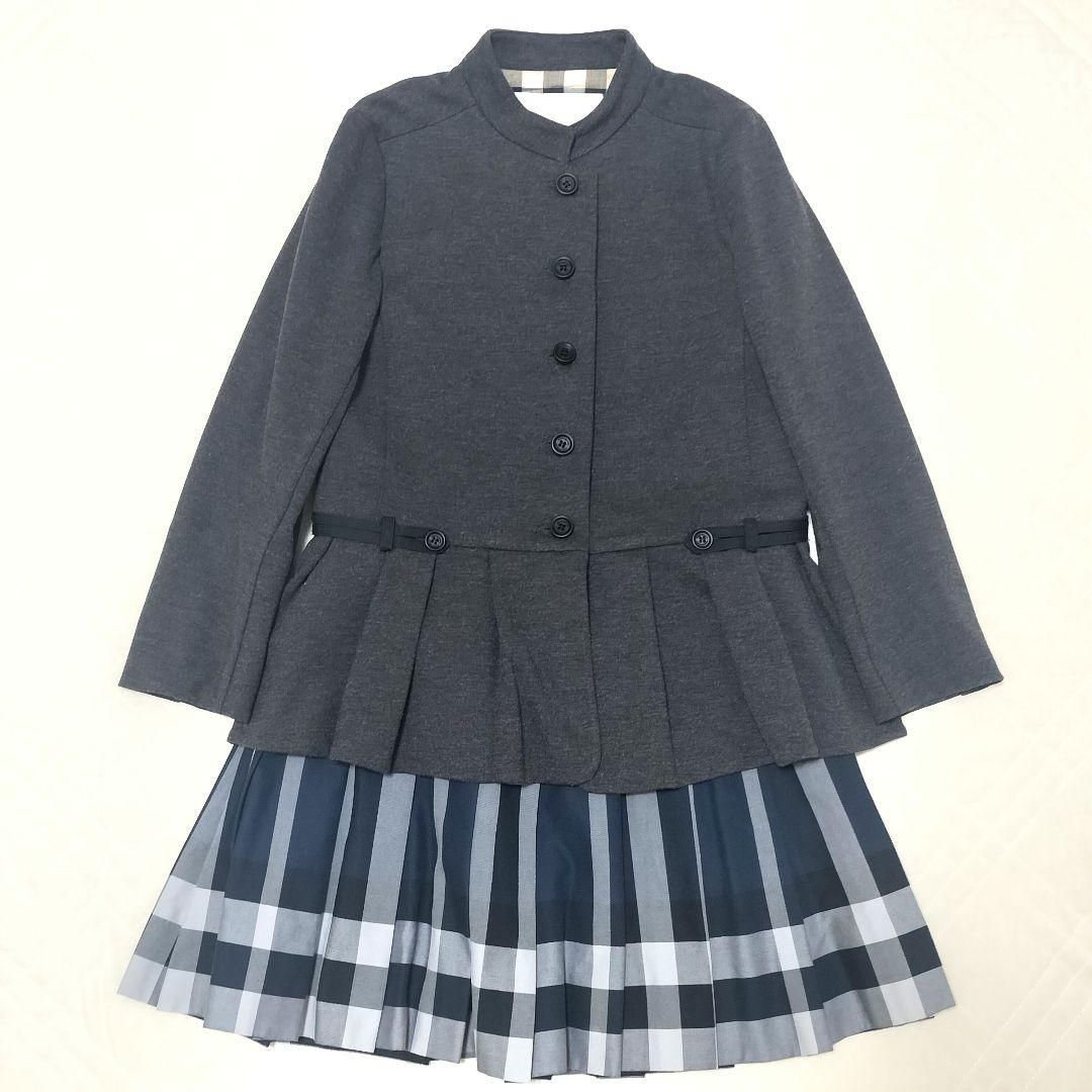 バーバリーチルドレン 12 Y 152 フォーマル セットアップ 女の子 チェック 卒服