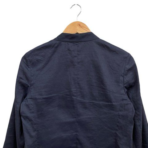 ノーカラージャケット　theory  セオリーリュクス　　サイズ040 紺服 美品】theory luxe セオリーリュクス ノーカラージャケット 紺