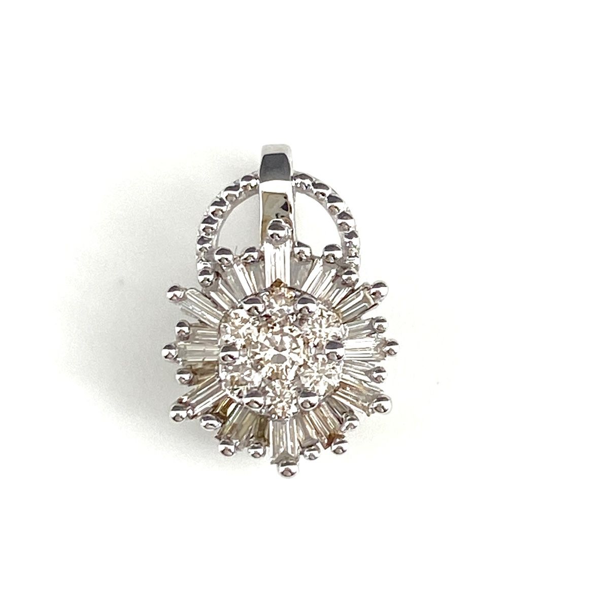 K18ホワイトゴールドペンダントトップ。メレダイヤ。 メレダイヤ ペンダントトップ WG ホワイトゴールド ペンダントトップ