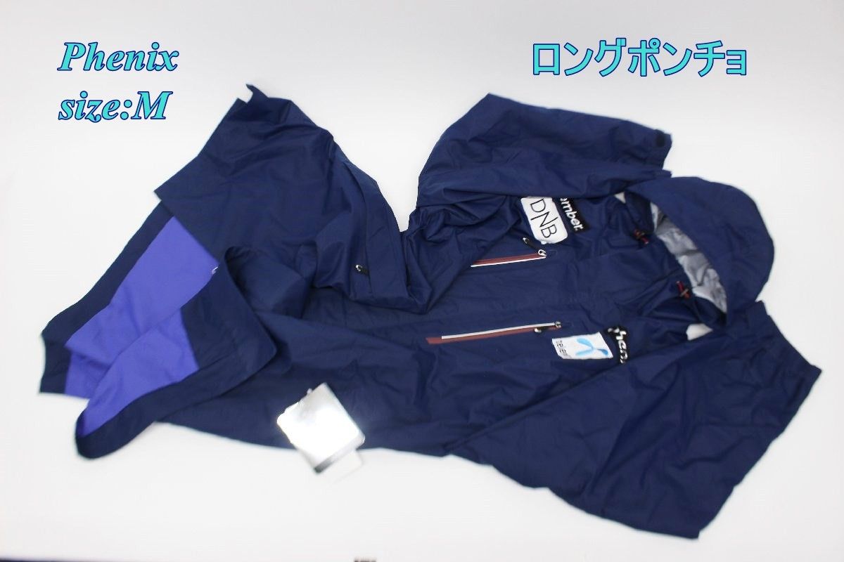 phenix - Phenix フェニックス メンズ ロングポンチョ M ネイビー EF572ST02 レインウェア アウトドア R2411-011 Phenix フェニックス メンズ ロングポンチョ M ネイビー