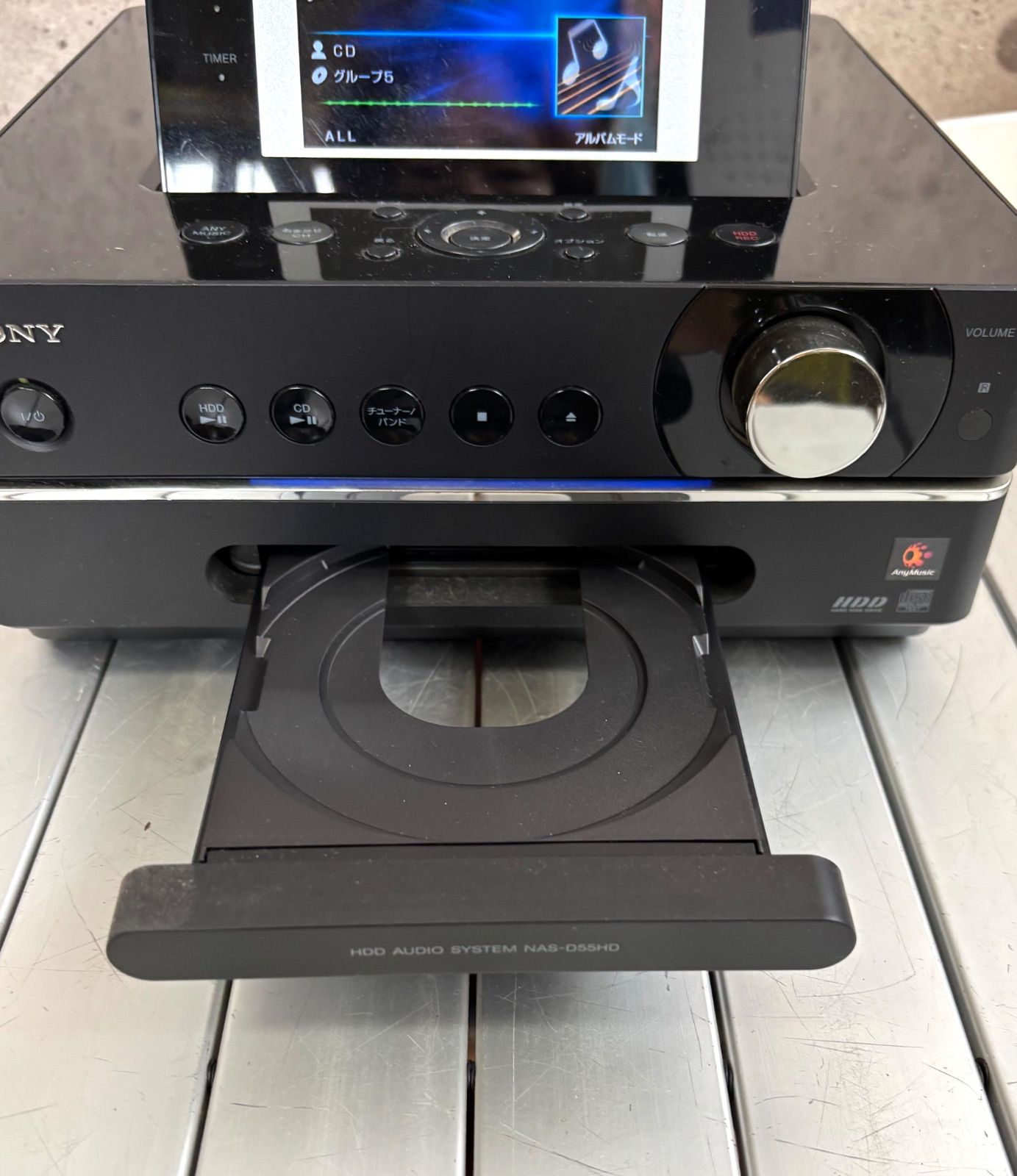 動作確認済 SONY NAS-D55HD ブラック ソニー HDD搭載コンポ