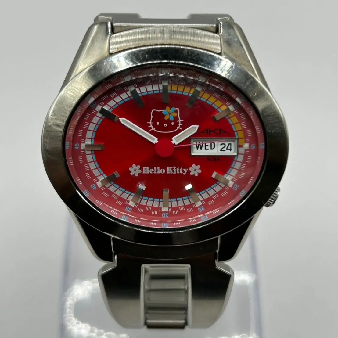 専用です、ご確認後ご購入よろしくお願いします ◎【✨激レア✨】限定 SEIKO V743-5A50 ハローキティ 腕時計 ALBA